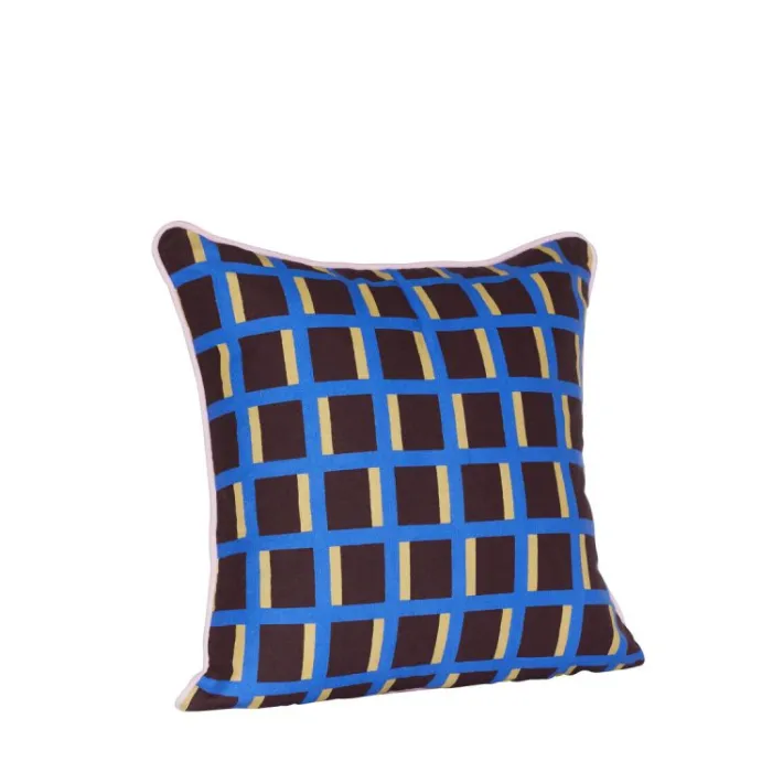 Agenda Cushion Blue/Multicolour^Hübsch Cheap