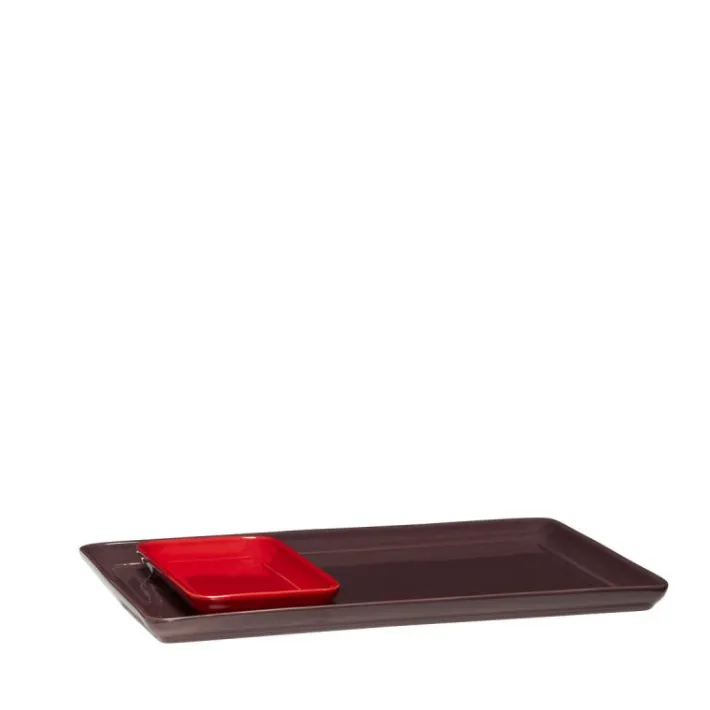 Amare Tray Burgundy/Red (set of 2)^Hübsch Cheap