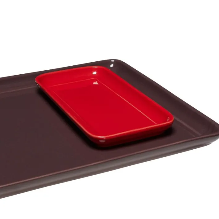 Amare Tray Burgundy/Red (set of 2)^Hübsch Cheap