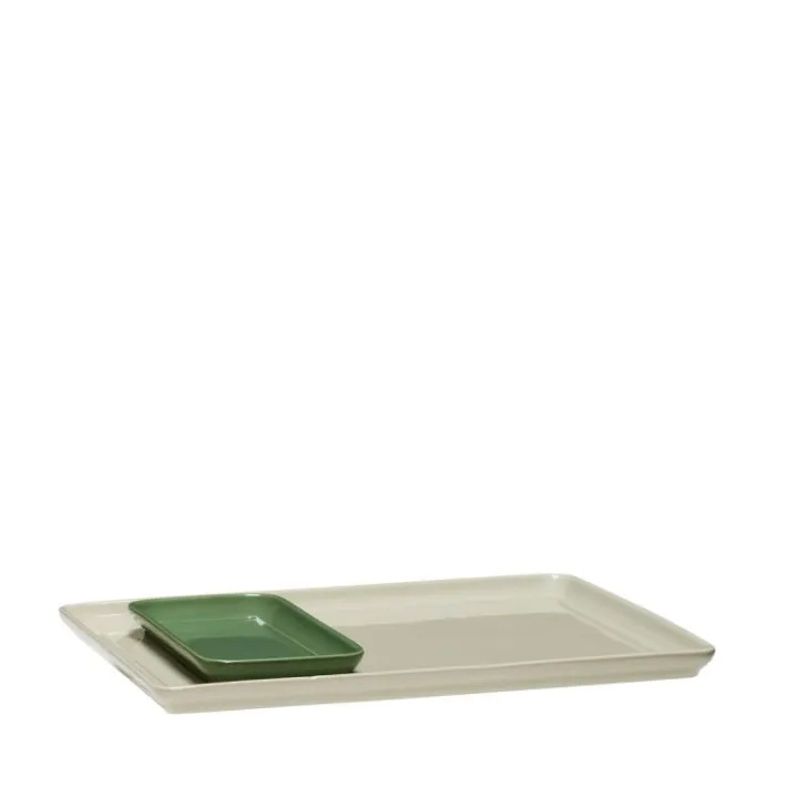 Amare Tray Sand/Green (set of 2)^Hübsch Sale