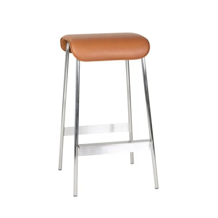 Avenue Bar Stool Nickel/Brown^Hübsch Online