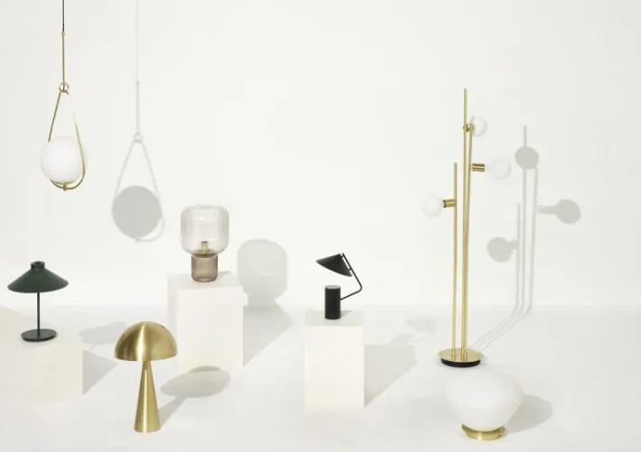 Balance Floor Lamp Brass^Hübsch Discount