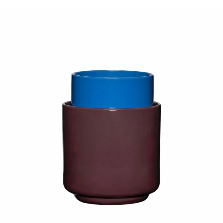 Deux Pots Maroon/Blue (set of 2)^Hübsch Best