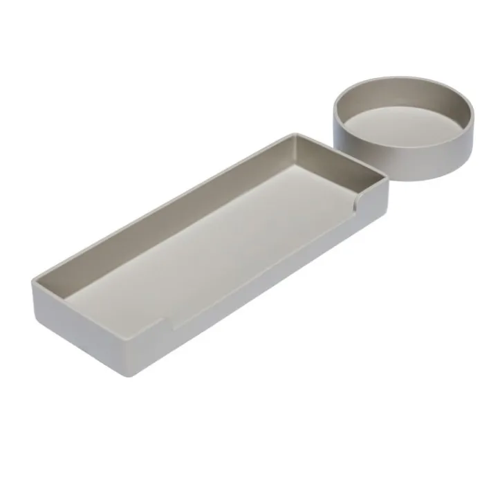 District Storage Tray Round Light grey^Hübsch Online