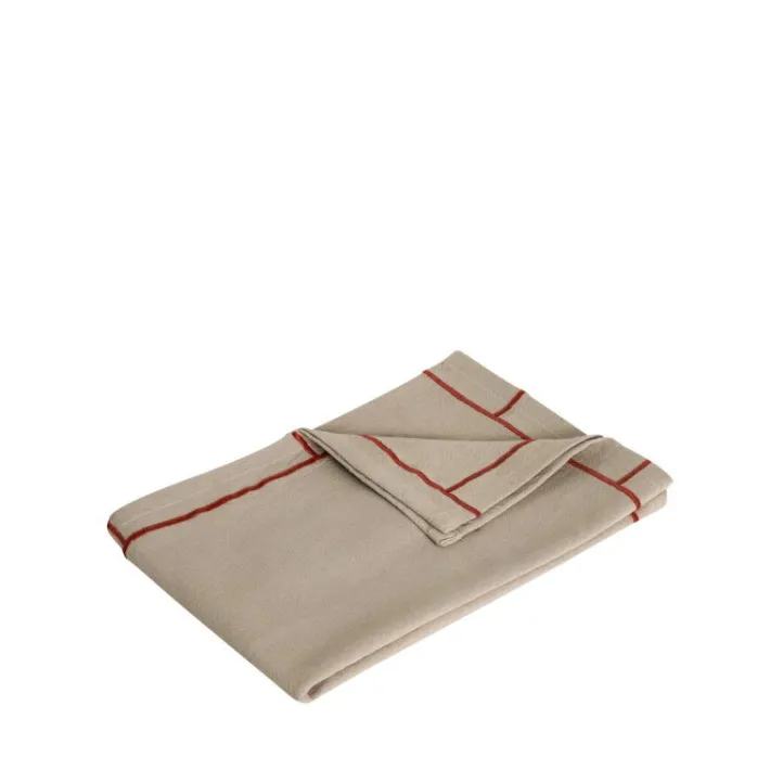 Easypeasy Tea Towel Beige/Red^Hübsch Flash Sale