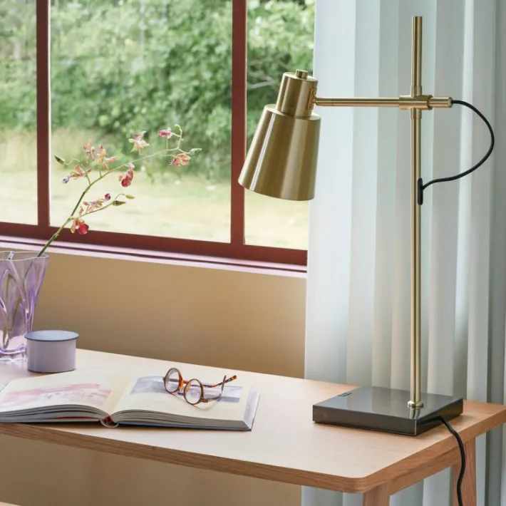 Fusion Table Lamp Brass^Hübsch Cheap