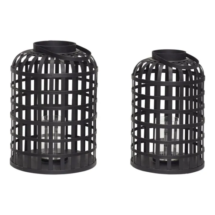 Grid Lanterns (set of 2)^Hübsch Fashion