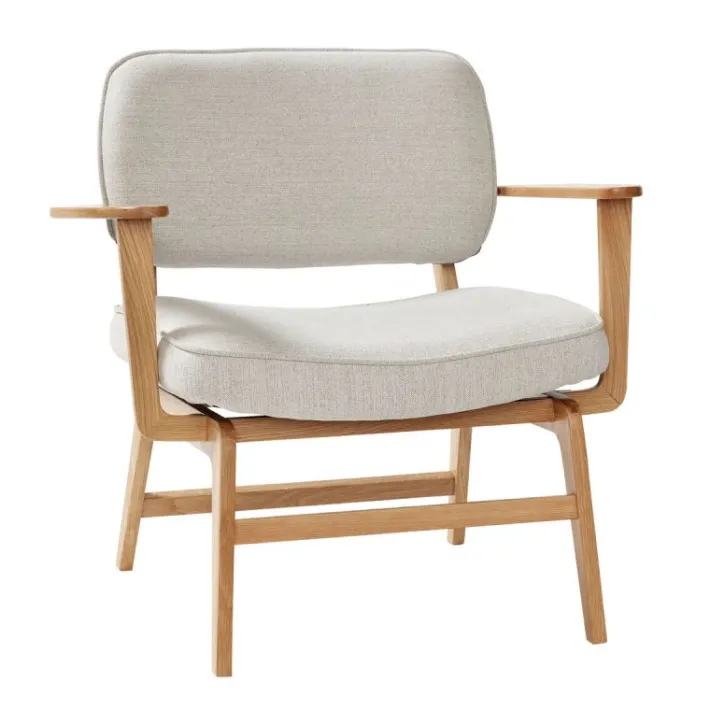 Haze Lounge Chair Grey/Natural^Hübsch Flash Sale