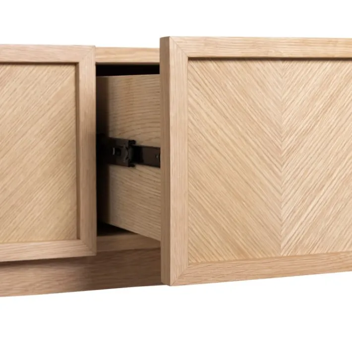 Herringbone Console Table Drawers^Hübsch Outlet