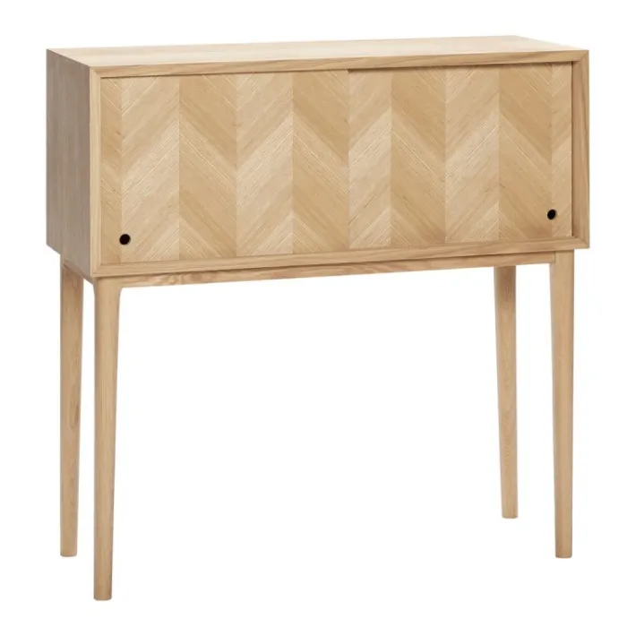 Herringbone Console Table Sliding Doors^Hübsch Shop