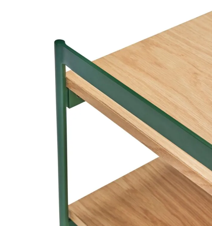 Jaunty Side Table Green/Natural^Hübsch Shop