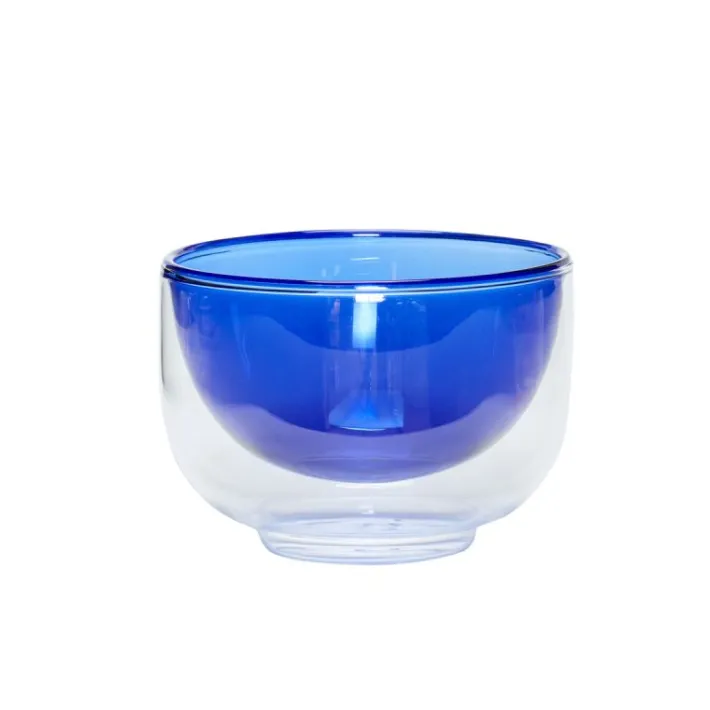 Kiosk Glass Bowl Blue^Hübsch Discount