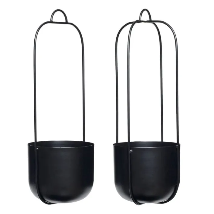 Lotus Hanging Pots (set of 2)^Hübsch Clearance