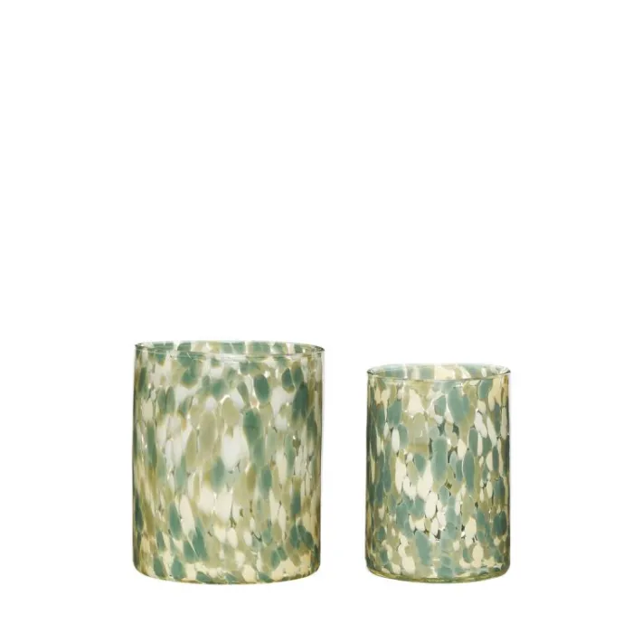 Luce Candleholders Green (set of 2)^Hübsch Best