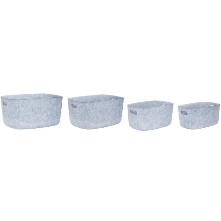 Mellow Felt Baskets (set of 4)^Hübsch Discount