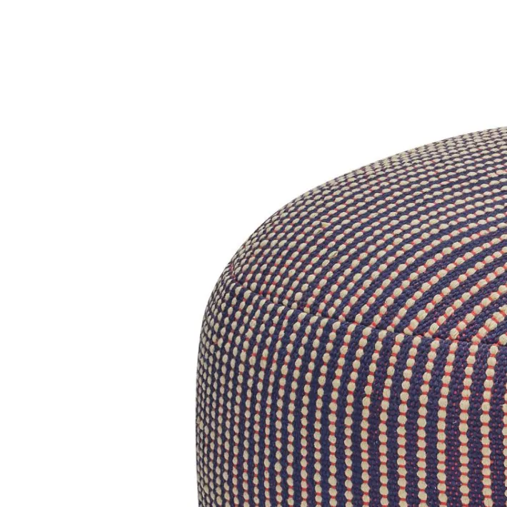 Mochi Pouffe Blue/Multicolour^Hübsch Sale