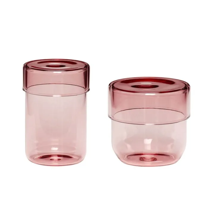 Pop Storage Jars Small (set of 2)^Hübsch Best Sale