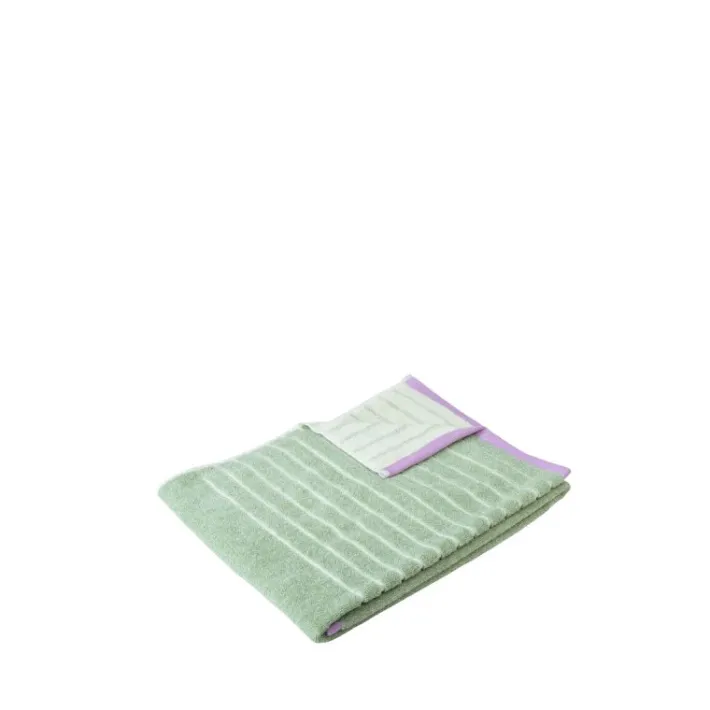 Promenade Towel Small Green/Pink^Hübsch Cheap