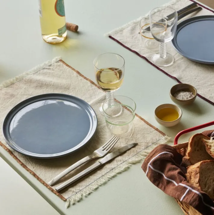 Sera Placemat/Napkin Light Brown/Sand^Hübsch Sale