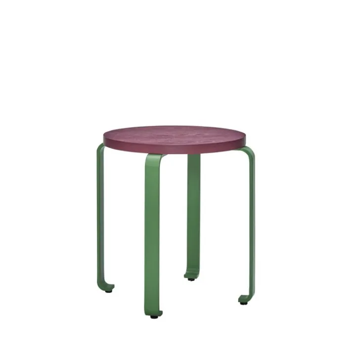 Smile Stool Burgundy/Green^Hübsch Flash Sale