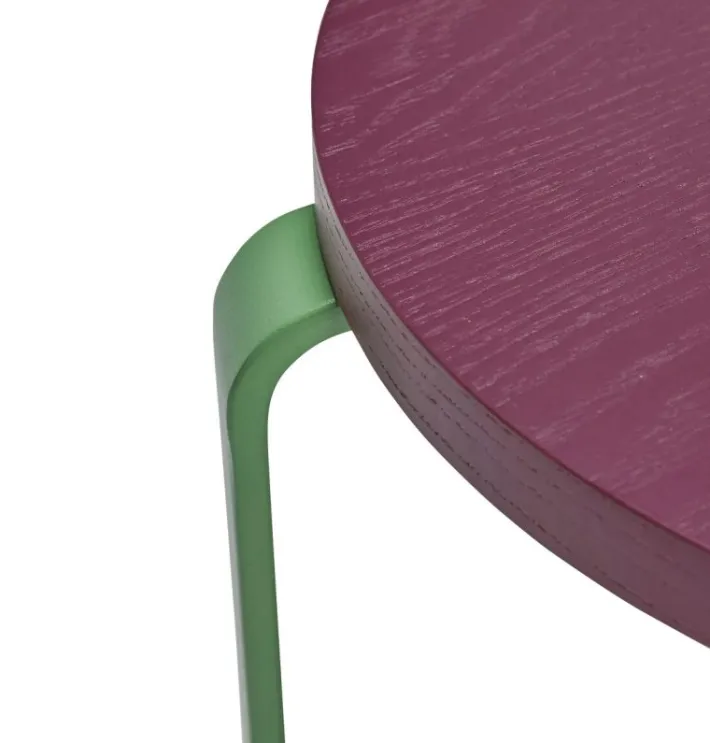 Smile Stool Burgundy/Green^Hübsch Flash Sale