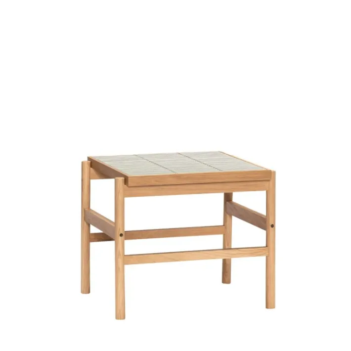 Tile Side Table Mint/Natural^Hübsch Flash Sale