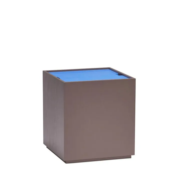 Vault Side Table/Storage Box Brown/Blue^Hübsch Best