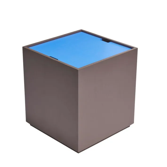 Vault Side Table/Storage Box Brown/Blue^Hübsch Best