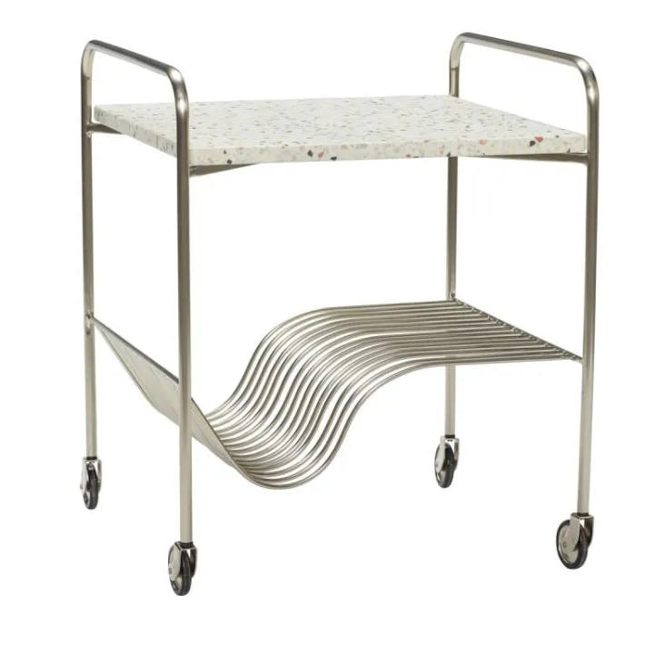 Wave Trolley Terrazzo/Nickel^Hübsch Cheap